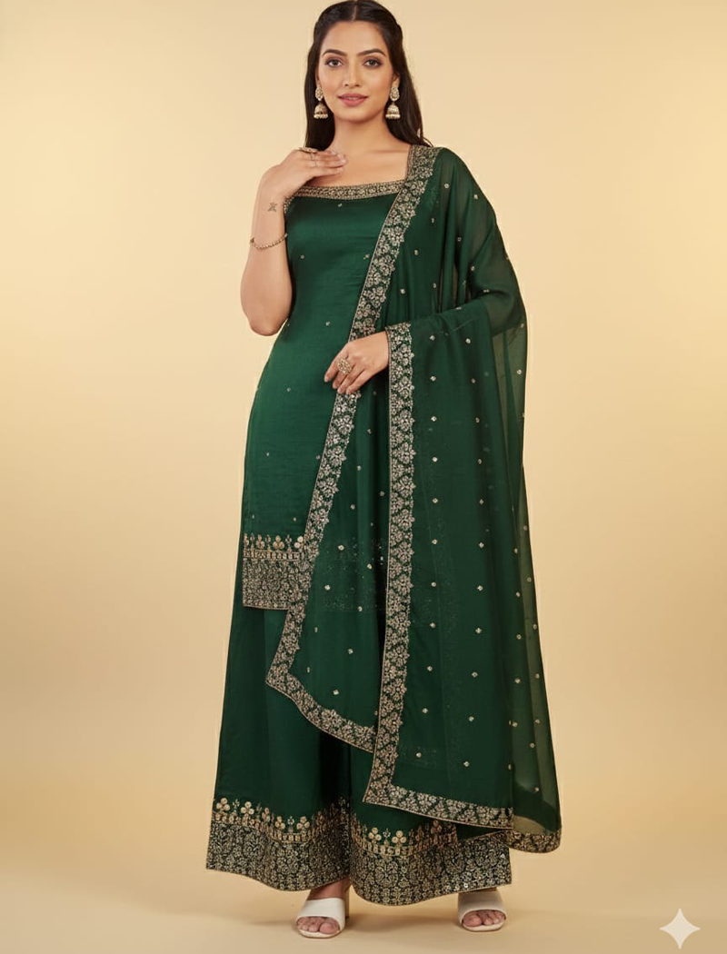 6876 -  Sharara Sets (Green)