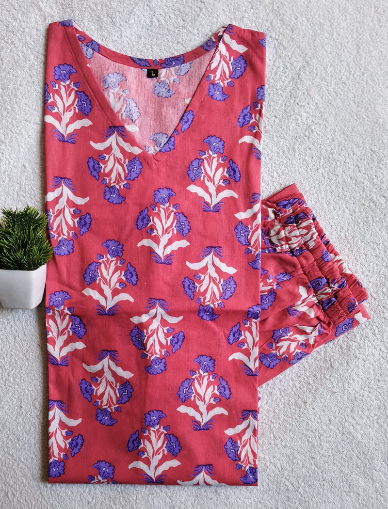 7144 - Cotton Night Suit Sets