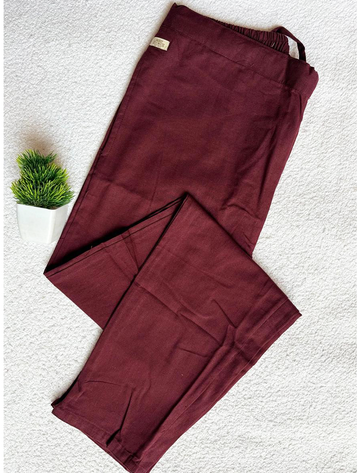 7190  - Cotton Pants ( Maroon)