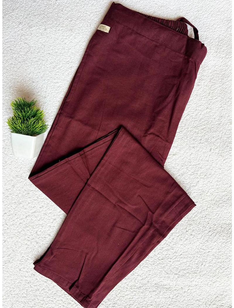 7190  - Cotton Pants ( Maroon)