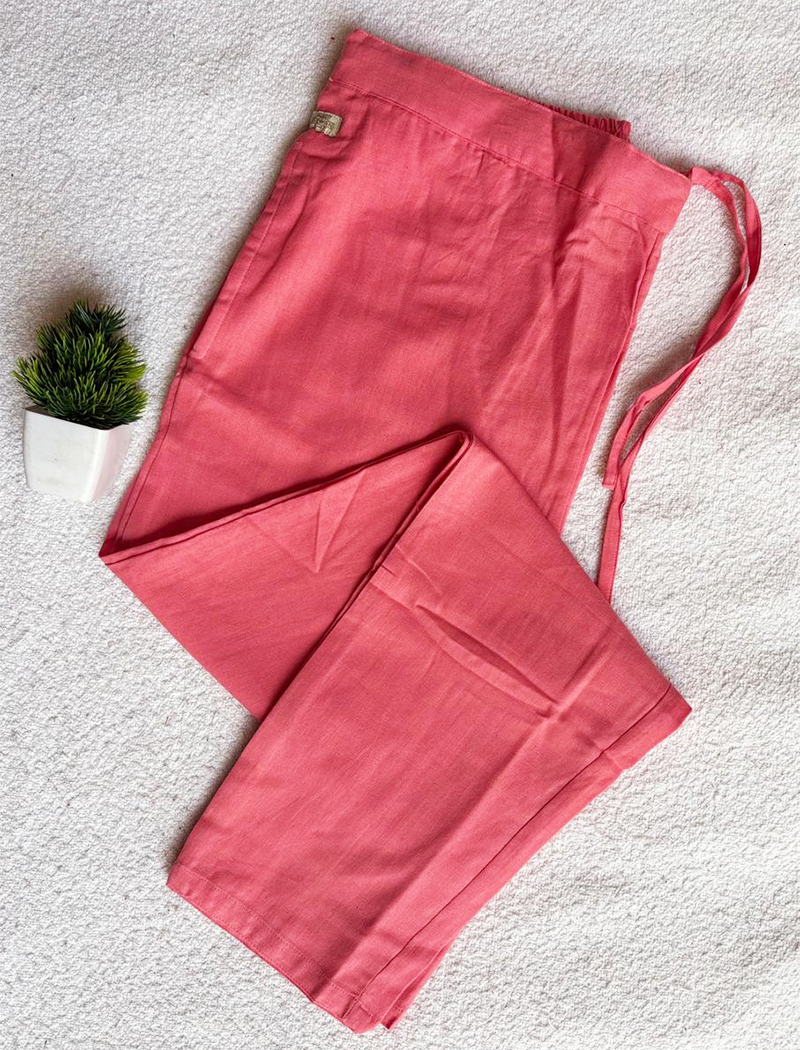 7192  - Cotton Pants (  Pink )