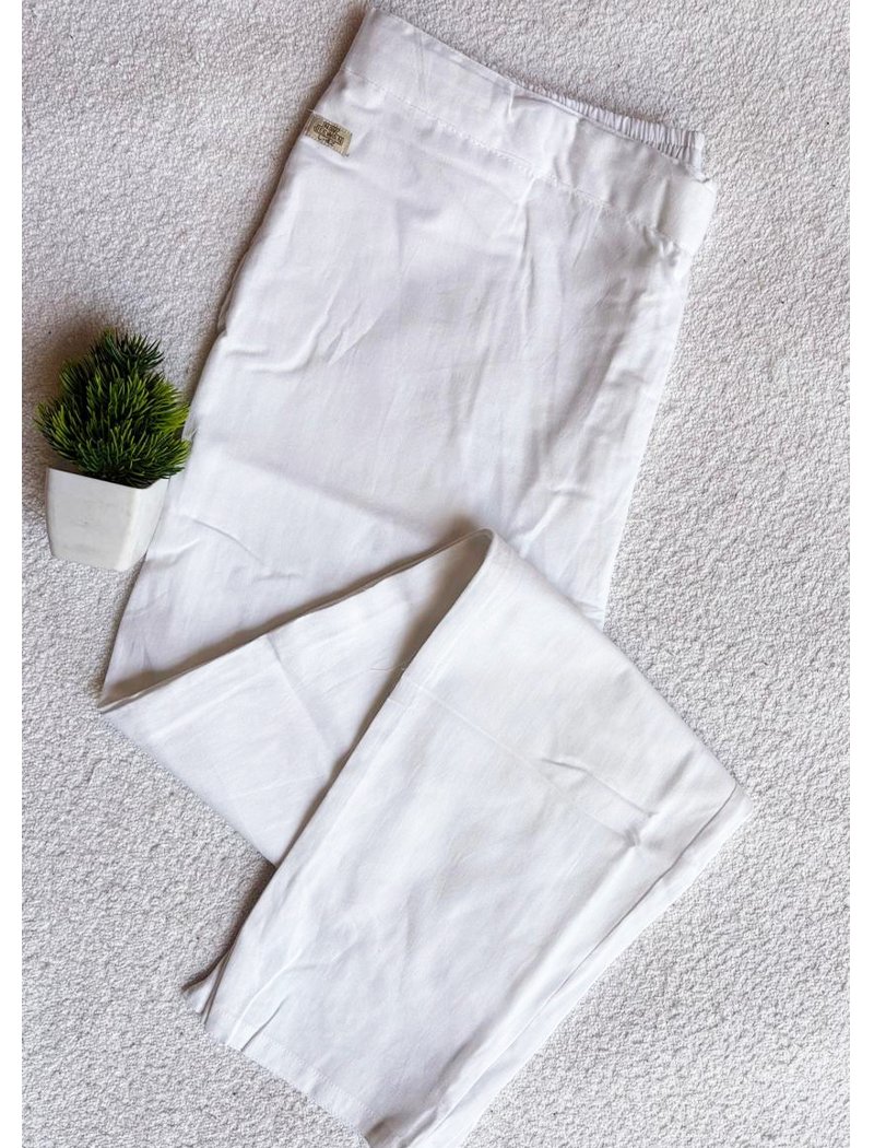 7194  - Cotton Pants  ( White )