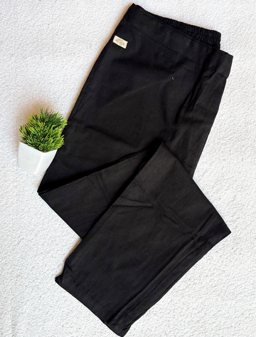 7195  - Cotton Pants  ( Black )