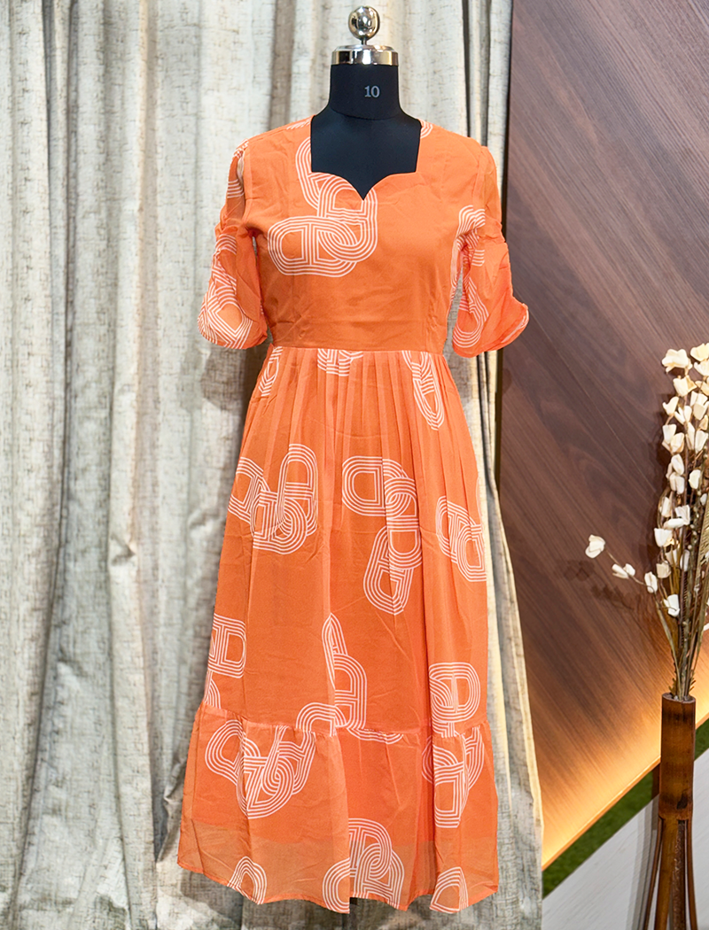 7303  -  Georgette Frock