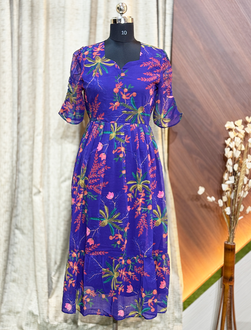 7304  -  Georgette Frock