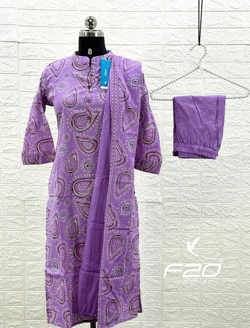 7440 - Cotton Kurti 3PCS Set