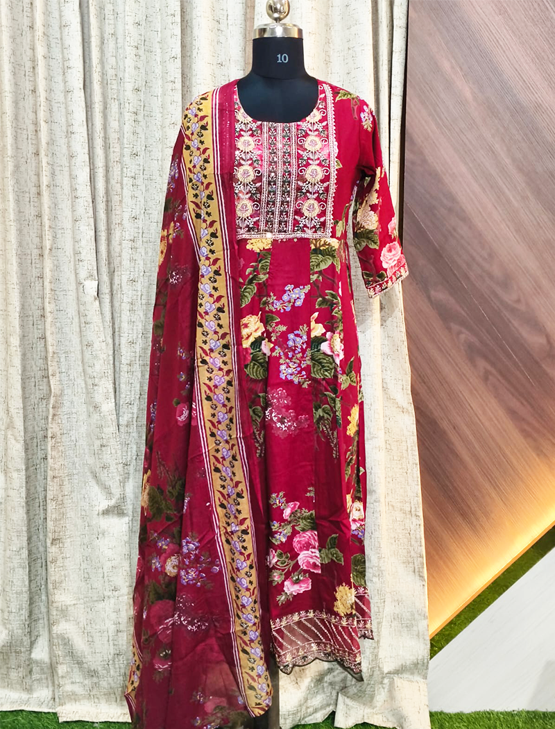 7848 -  Anarkali kurtis with duppatta