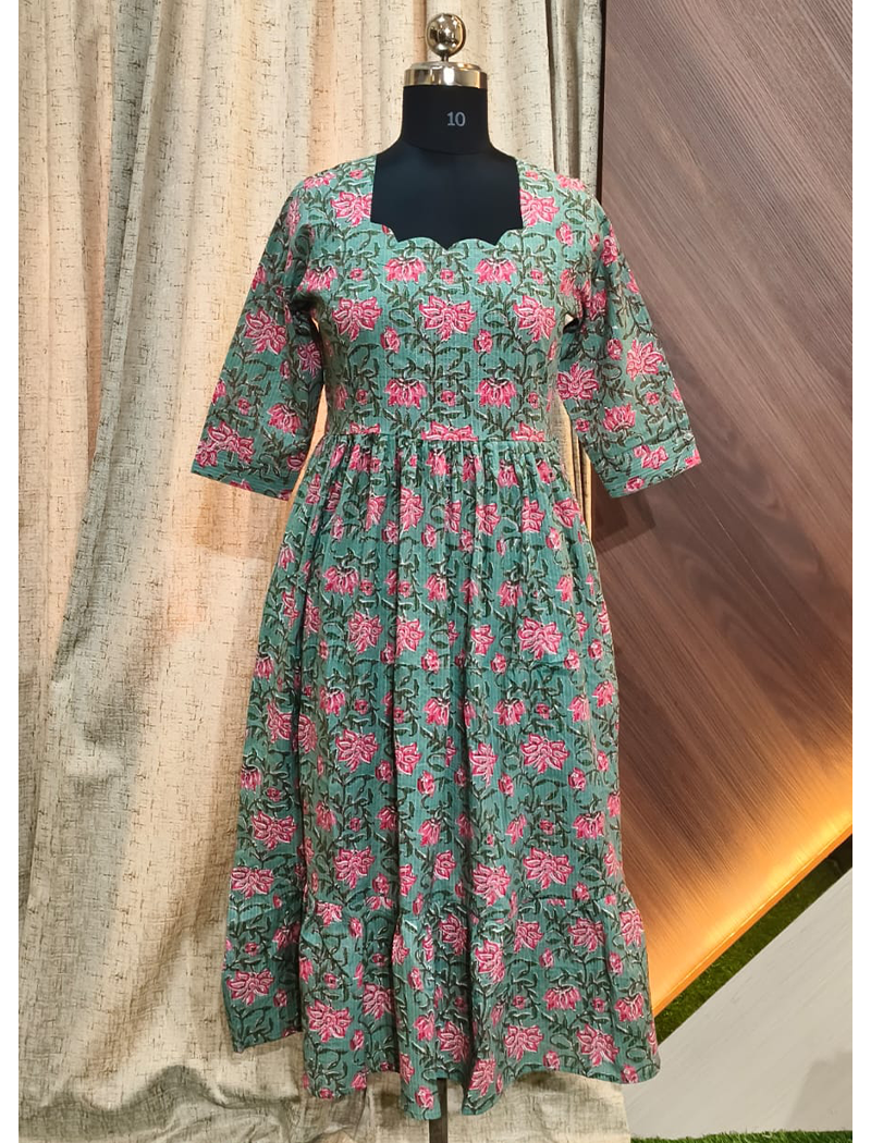7880 -  Kantha Cotton Frock