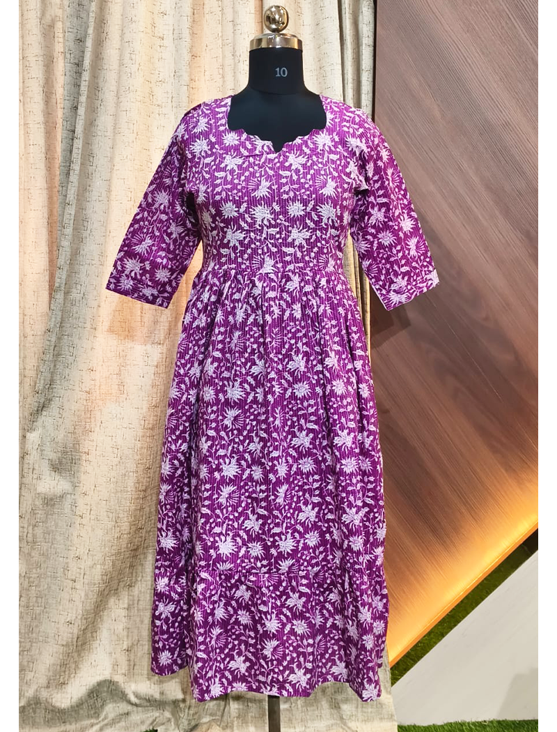 7885 -  Kantha Cotton Frock