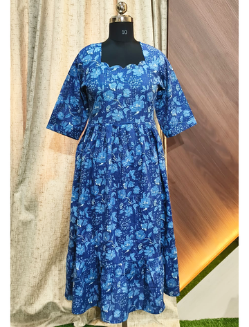 7887 -  Kantha Cotton Frock