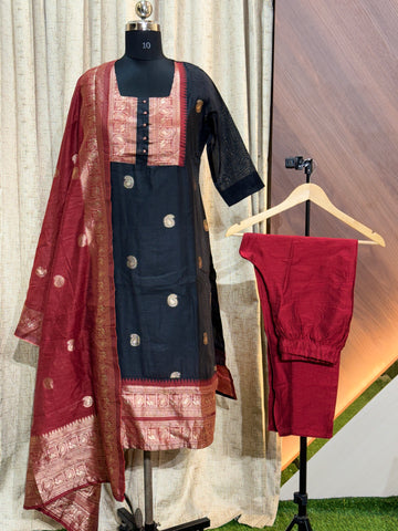 S275  - Kurti with Pant and Dupatta