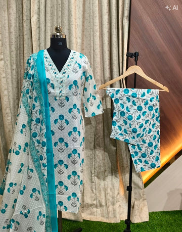 RC015 - Kurti and Pant with Dupatta 3pcs
