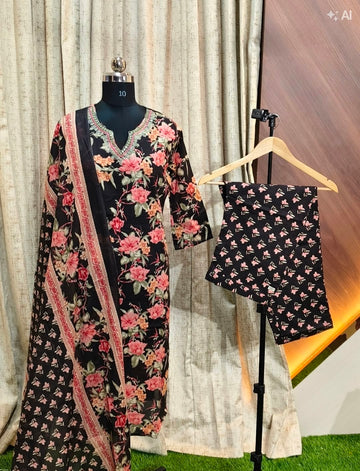 RC017 - Kurti and Pant with Dupatta 3pcs