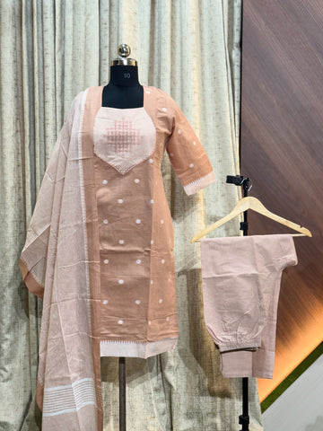 9734 - Kurti with pant and Duppatta ( Mangalagiri )