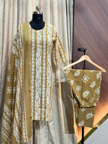 B651 - Cotton 3pc Kurta Set