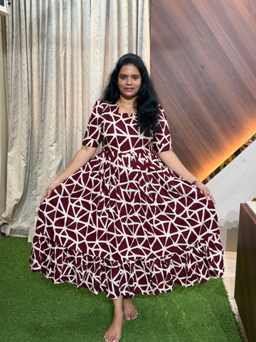 B576  - Fit & Flared Frock