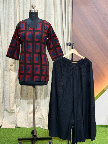 B531 - Elephant Palazzo with Short Kurti