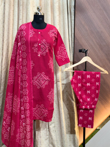 B648 - Cotton 3pc Kurta Set