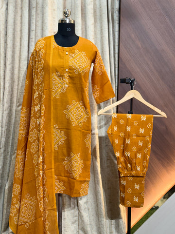 B652 - Cotton 3pc Kurta Set