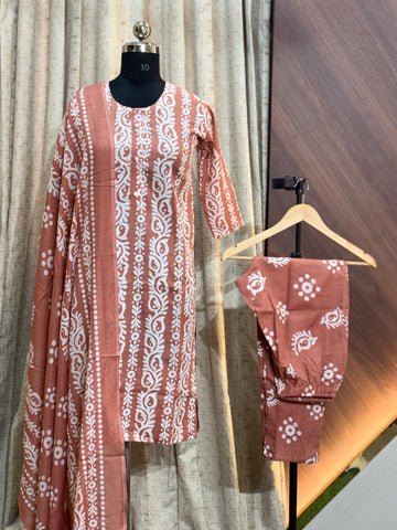 B653 - Cotton 3pc Kurta Set