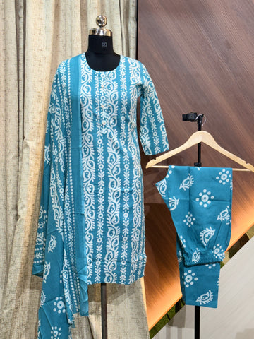 B776 - Cotton 3pc Kurta Set
