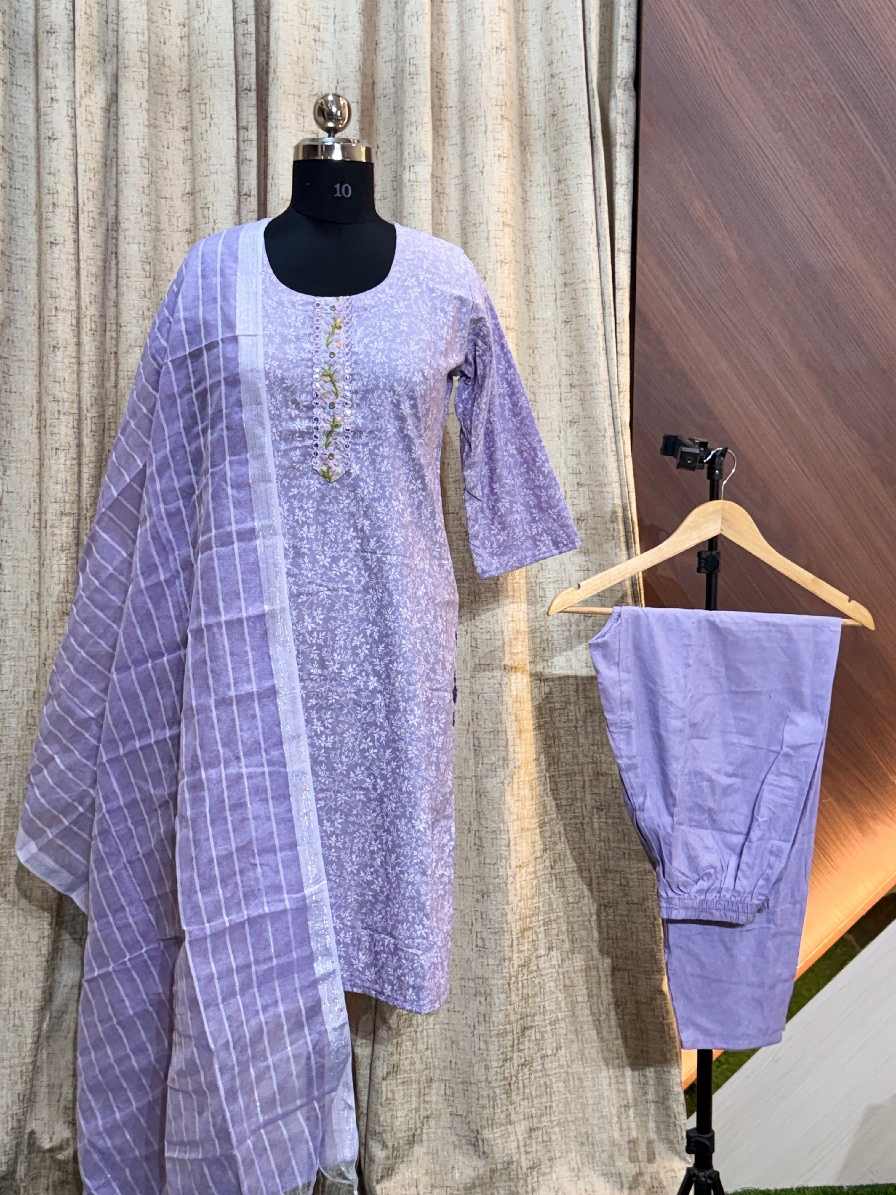 8563 - Cotton 3pc Kurta Set