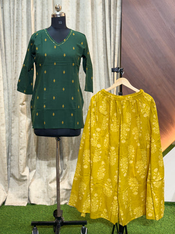 B530 - Elephant Palazzo with Short Kurti