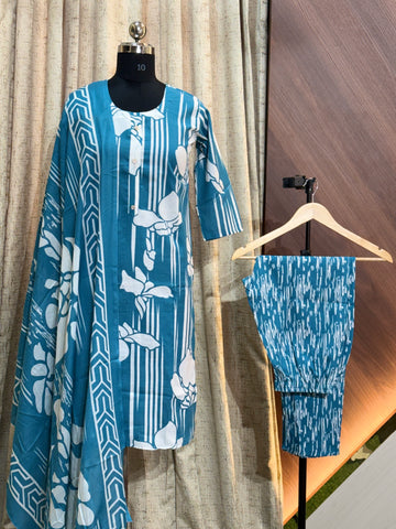 B646 - Cotton 3pc Kurta Set
