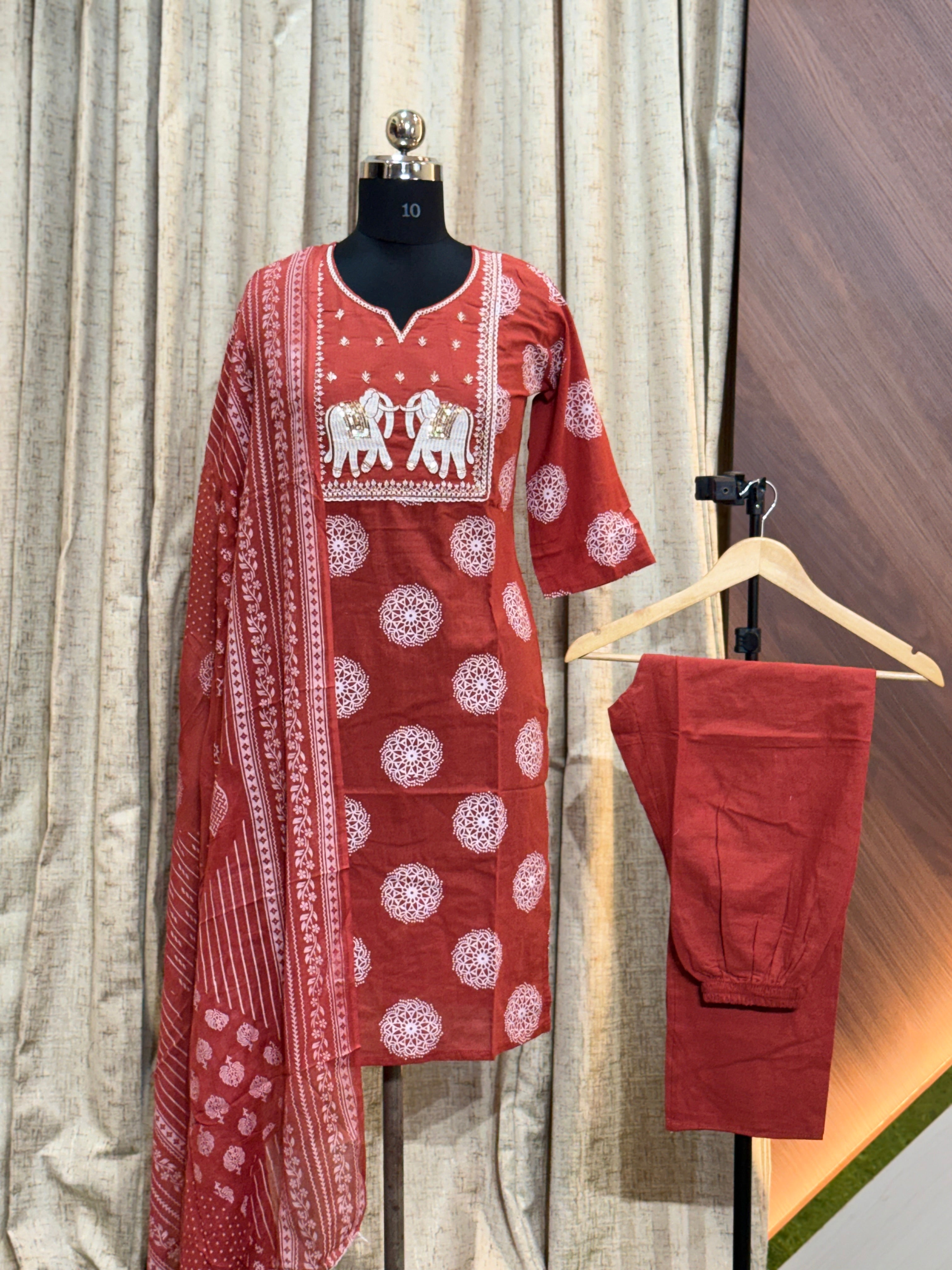 A741 - Cotton 3pc Kurta Set