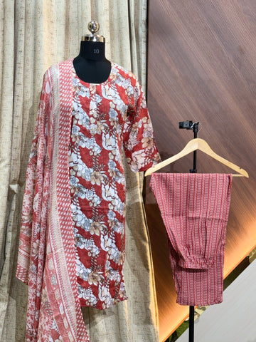 B655 - Cotton 3pc Kurta Set