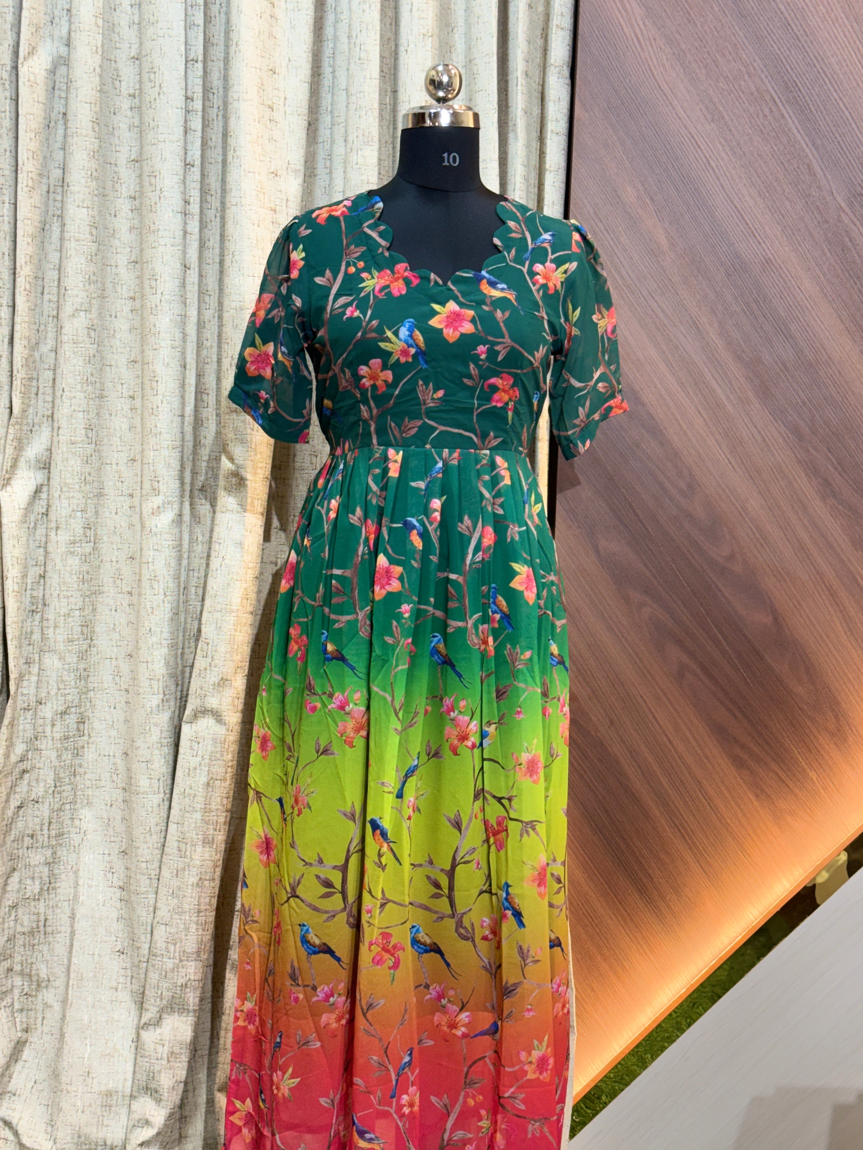 A929-  Georgette Frock
