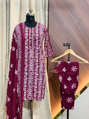 B778 - Cotton 3pc Kurta Set