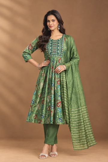 B615  - Kurti with Pant and Dupatta