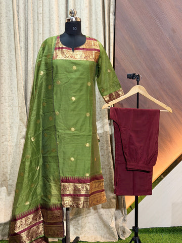 S010 - Kurti with Pant and Dupatta