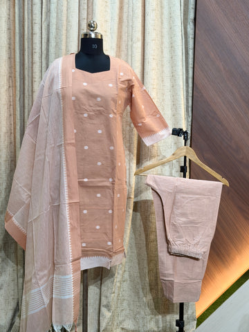 9776 - Kurti with pant and Duppatta ( Mangalagiri )