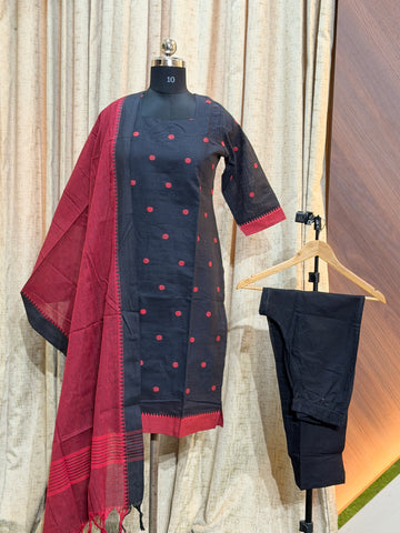 9778 - Kurti with pant and Duppatta ( Mangalagiri )