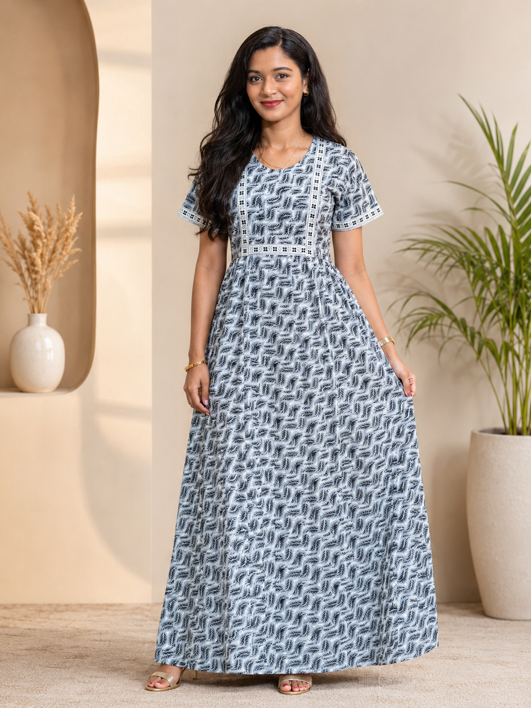 9745 - Frock Style Nighty