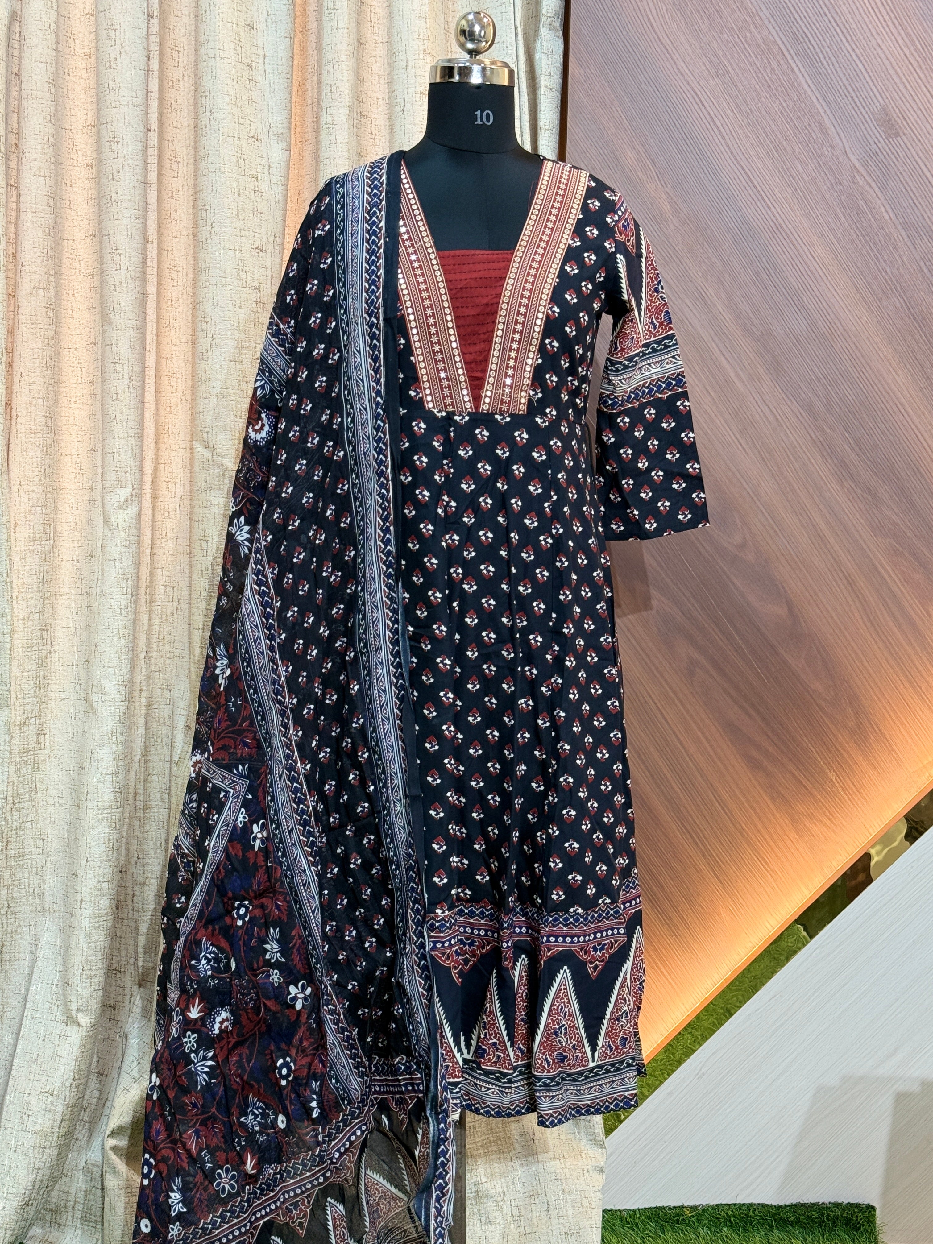 A1080  - Anarkali kurtis with Dupatta