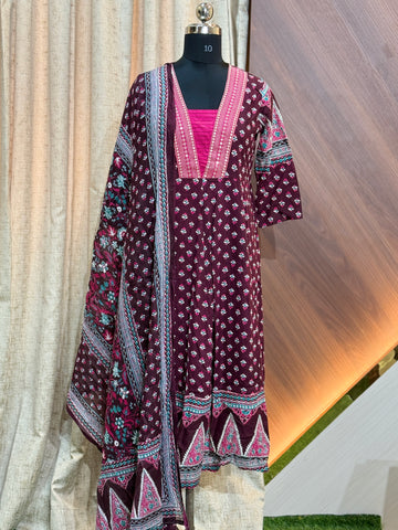 A1082 - Anarkali kurtis with Dupatta