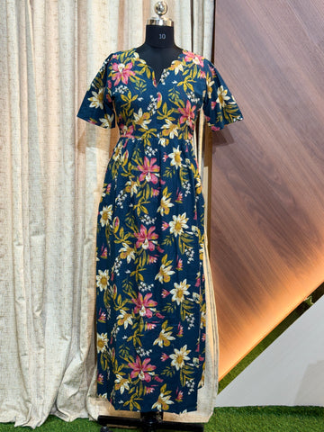 A1257 - Frock Style Nighty Feeding