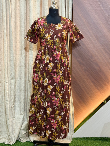 A1256 - Frock Style Nighty Feeding
