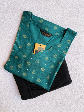 A1275 - Kurti with Jeggings Combo