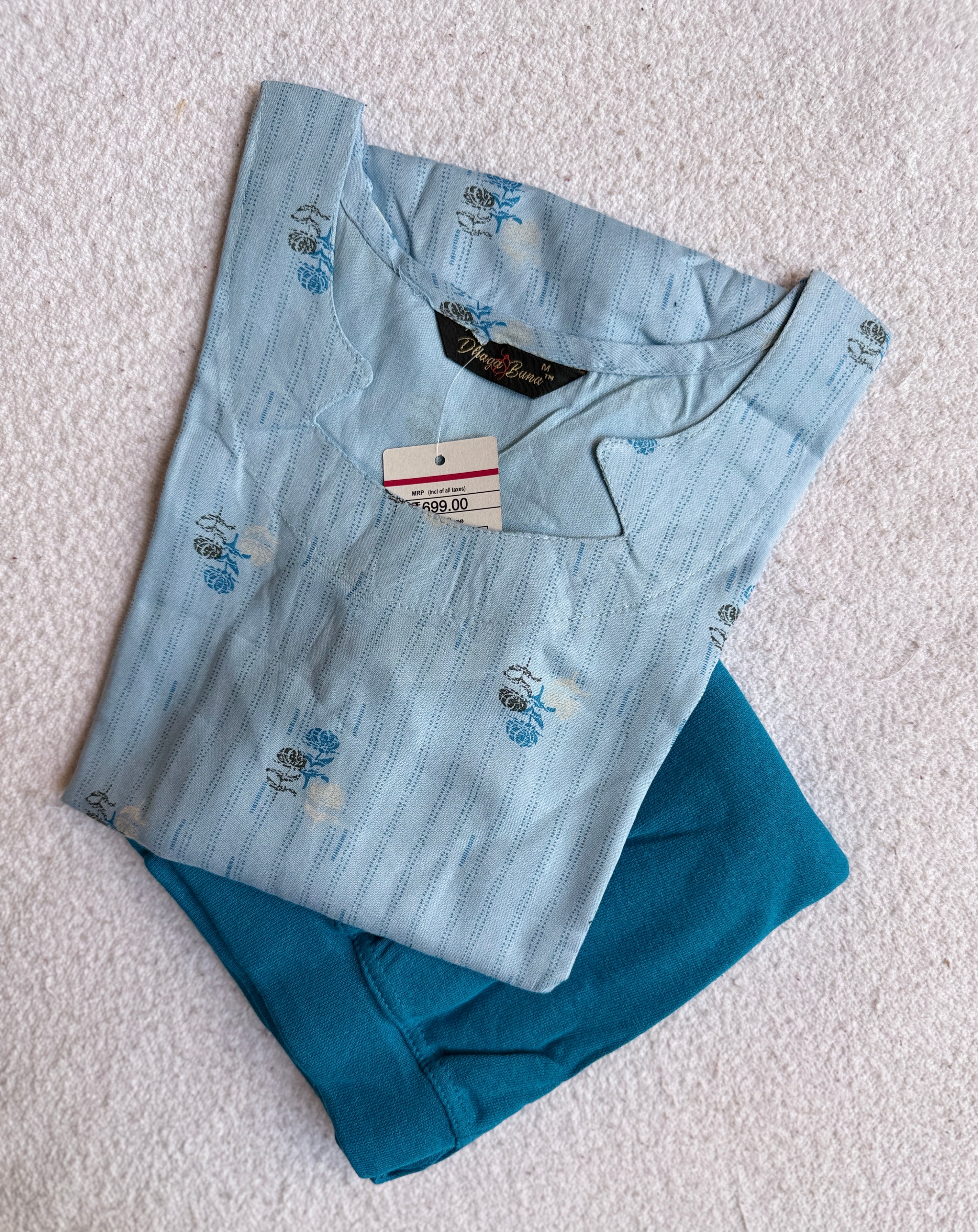 A1277 - Kurti with Jeggings Combo