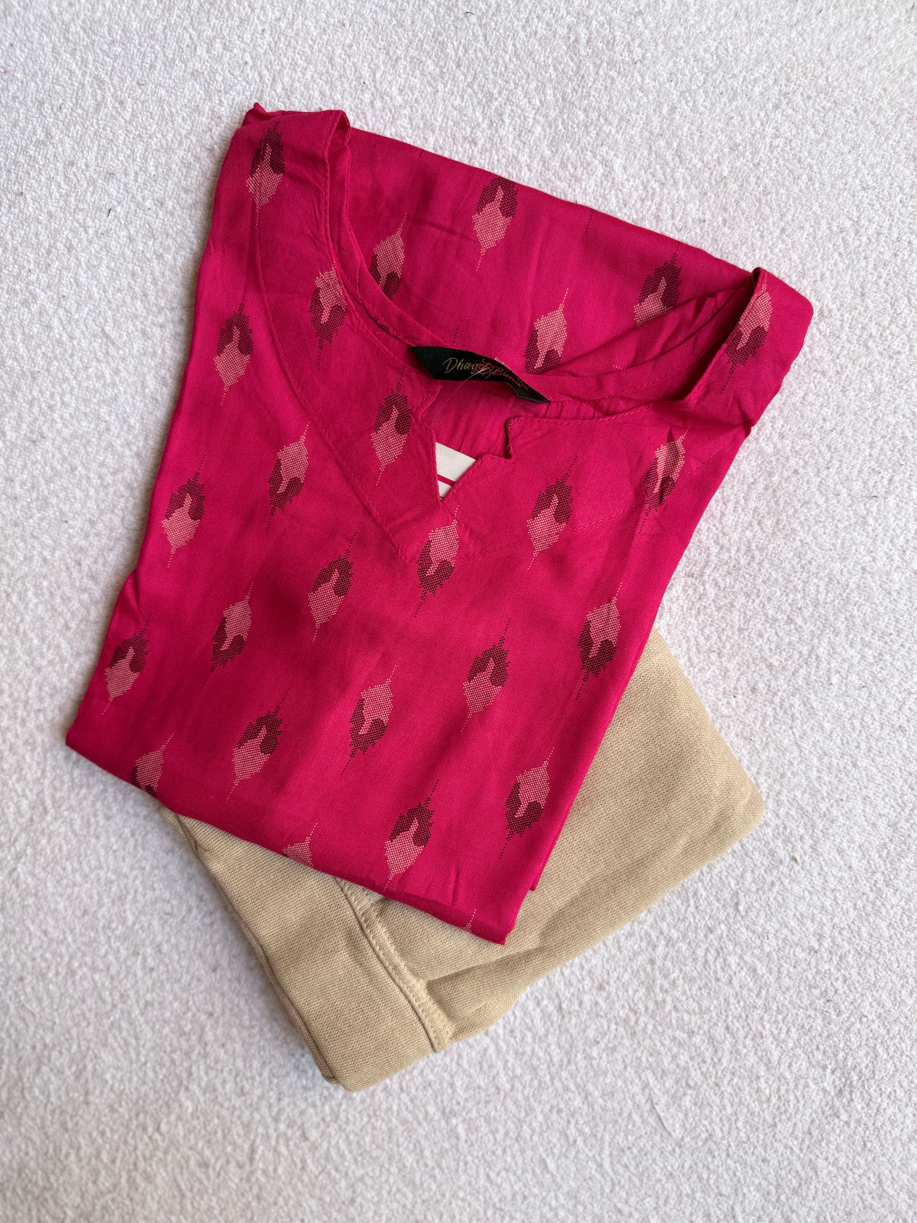 A1278 - Kurti with Jeggings Combo