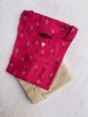 A1278 - Kurti with Jeggings Combo