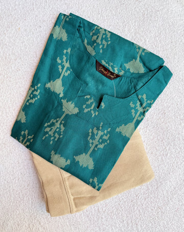 A1266  - Kurti with Jeggings Combo