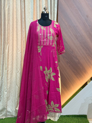 B115 - Anarkali kurtis with Dupatta