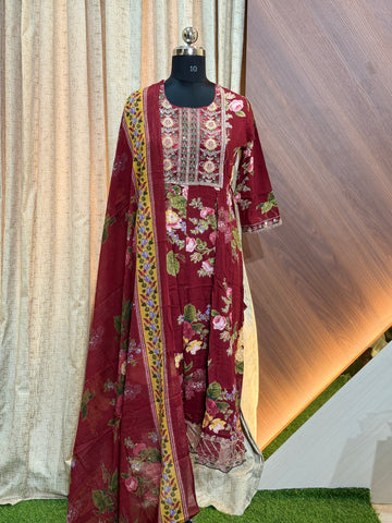 B119 - Anarkali kurtis with Dupatta
