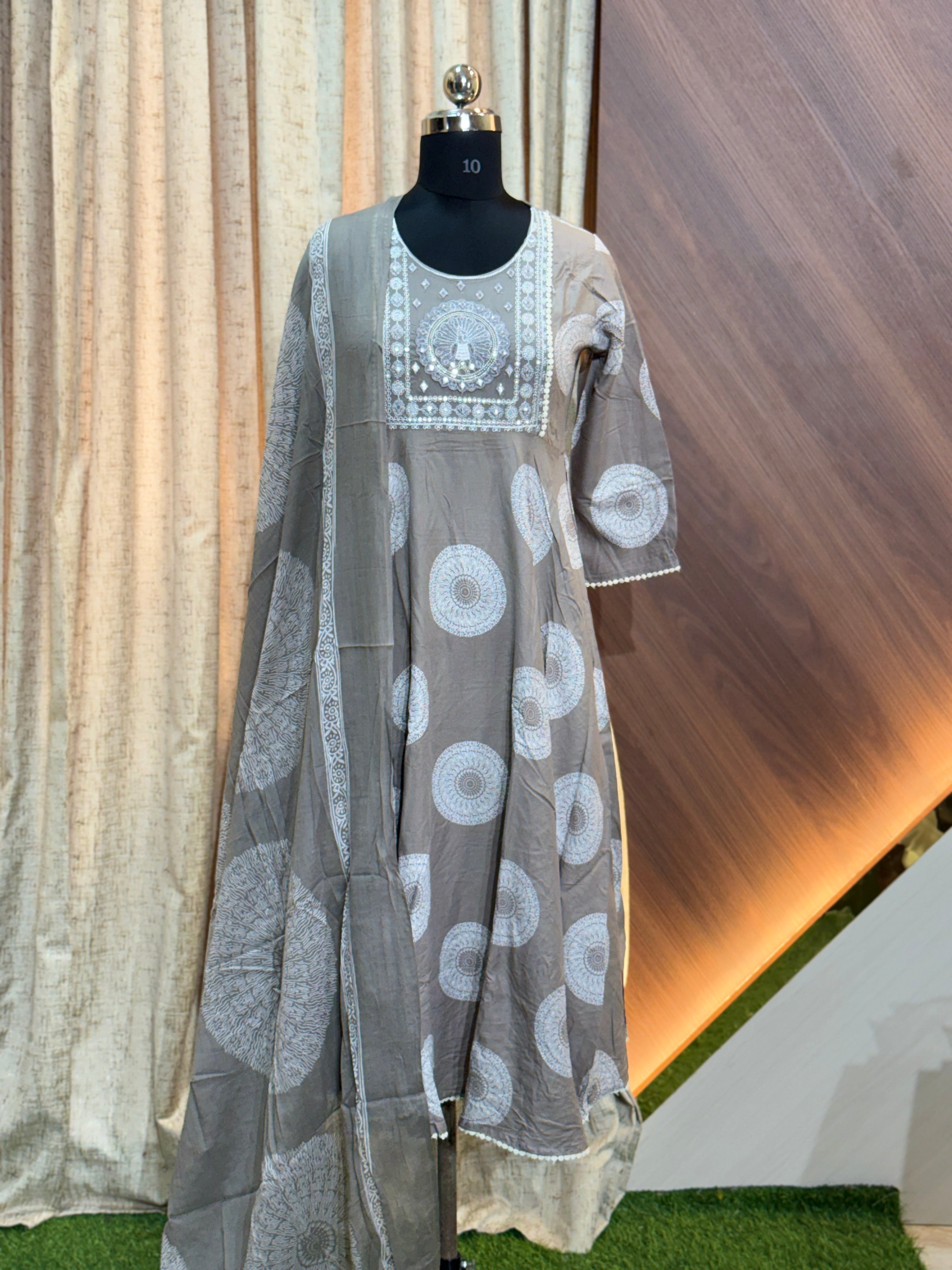 B125 - Anarkali kurtis with Dupatta