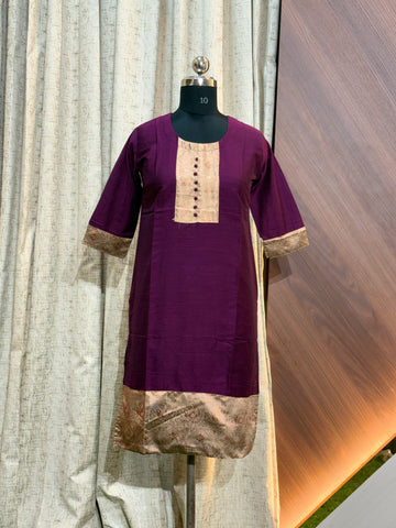 B178 - Daily wear  Silk Kurtis